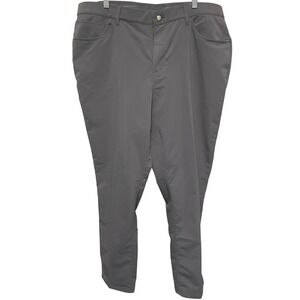 Kirkland Signature Mens 5-Pocket Performance Pants Gray Gripper Waistband  40x32